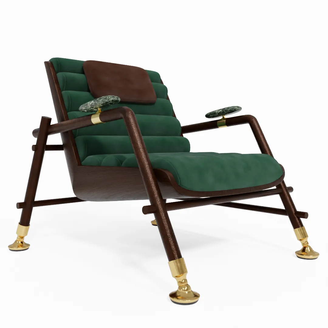 Revel lounge chair — material reference